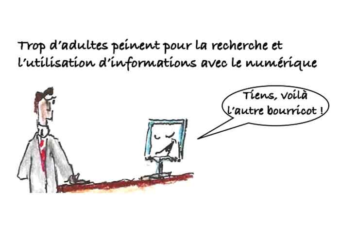 Les clés du social : Trop d'adultes peinent pour la recherche et l'utilisation d'informations avec le numérique