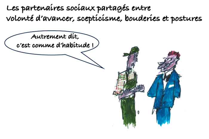 Les clés du social : Les partenaires sociaux partagés entre volonté d'avancer, scepticisme, bouderies et postures