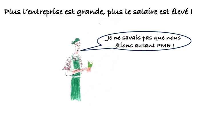 Les clés du social : Plus l'entreprise est grande, plus le salaire est élevé !