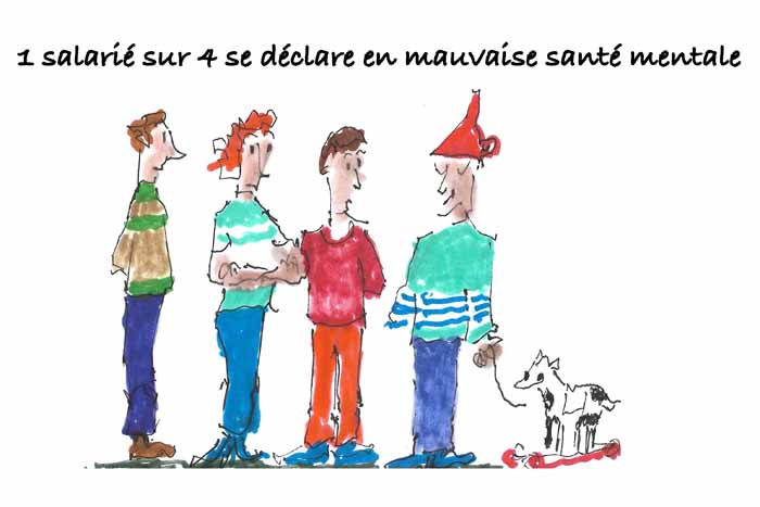 Les clés du social : Un salarié sur quatre se déclare en mauvaise santé mentale 
